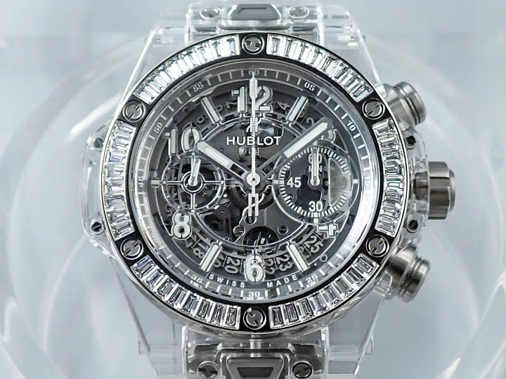 ウブロ ビッグバン ウニコ サファイアバゲット Ref.411.JX.4802.RT.1904 スケルトン文字盤 美品 7RK24013