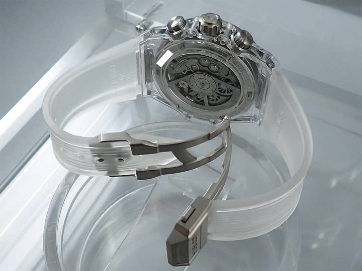 ウブロ ビッグバン ウニコ サファイアバゲット Ref.411.JX.4802.RT.1904 スケルトン文字盤 美品 7RK24013