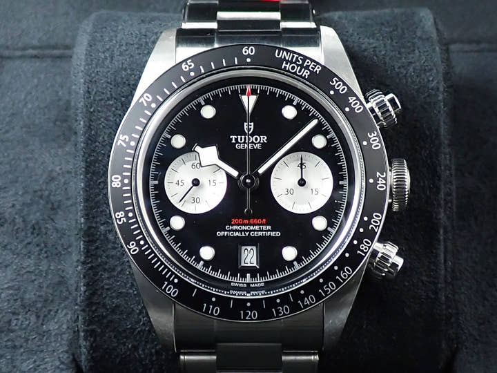 チューダー(チュードル) ブラックベイ クロノ Ref.79360N ブラック文字盤 美品 JM428275