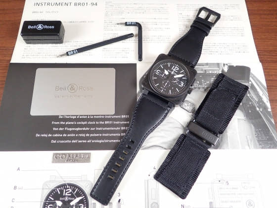 Bell & Ross BR01-94 Ref.BR01-94CFB-H Black Dial Used br01-94