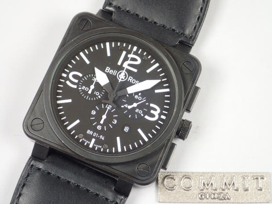Bell & Ross BR01-94 Ref.BR01-94CFB-H Black Dial Used br01-94