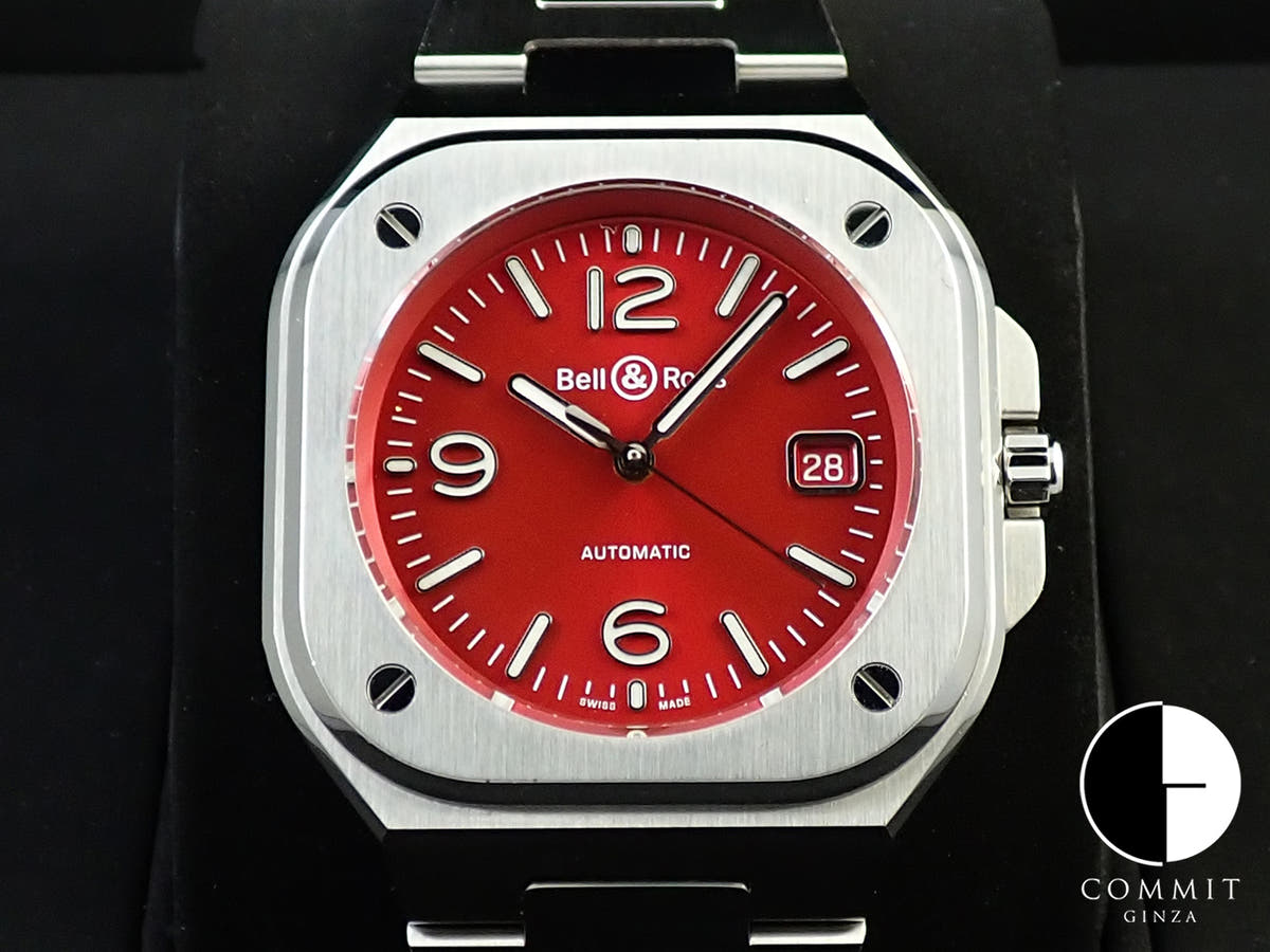 ベル&ロス BR05 RED STEEL Ref.BR05A-R-ST/SST レッド文字盤 中古 KJ00SHXL