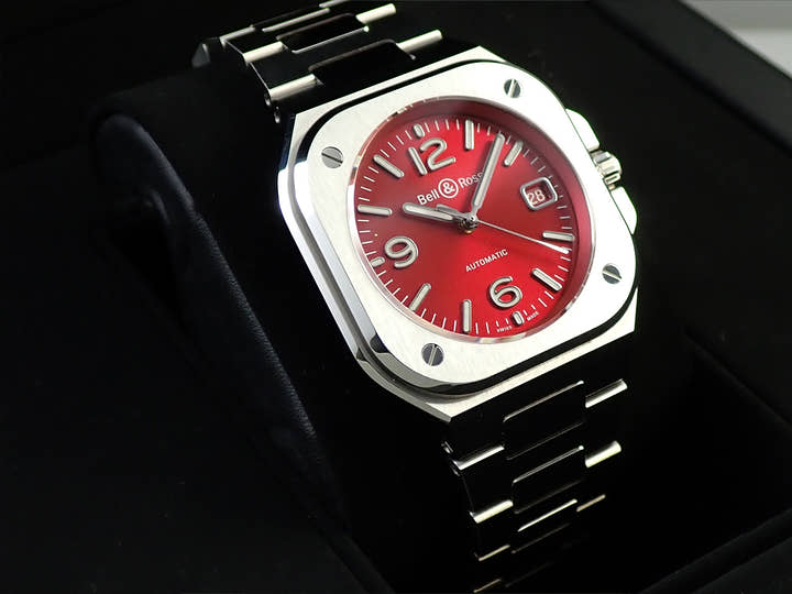 ベル&ロス BR05 RED STEEL Ref.BR05A-R-ST/SST レッド文字盤 中古 KJ00SHXL