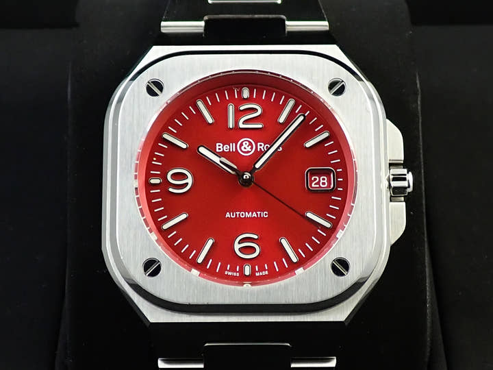 ベル&ロス BR05 RED STEEL Ref.BR05A-R-ST/SST レッド文字盤 中古 KJ00SHXL