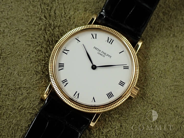 パテックフィリップ カラトラバ Ref.3992J イエローゴールド ホワイト文字盤