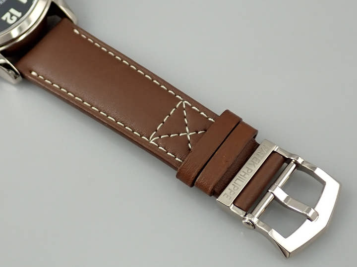 パテックフィリップ カラトラバ パイロット トラベルタイム Ref.5524G-001 ホワイトゴールド ブルー文字盤