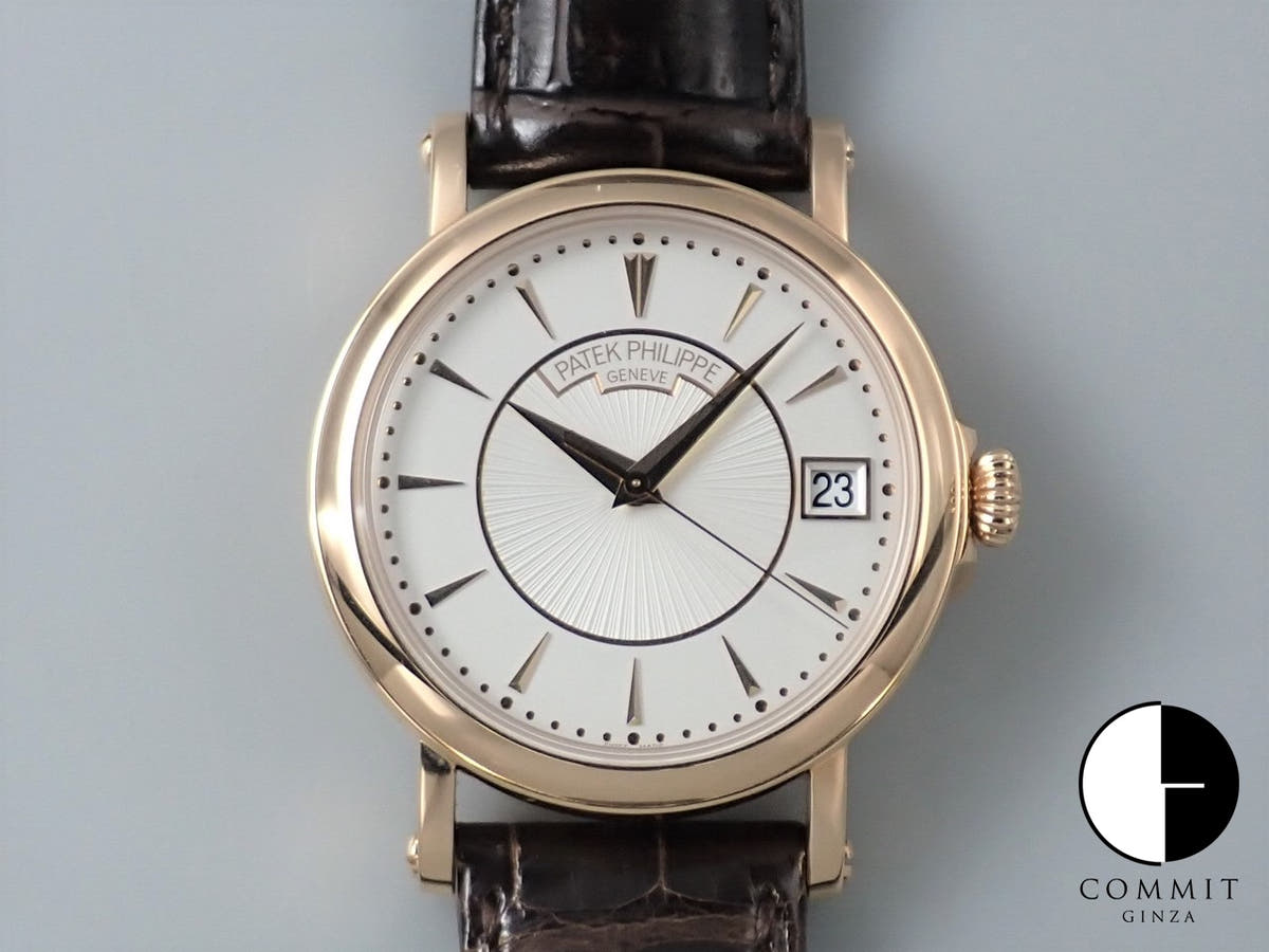 パテックフィリップ カラトラバ オフィサー Ref.5153R-001 ローズゴールド シルバー文字盤