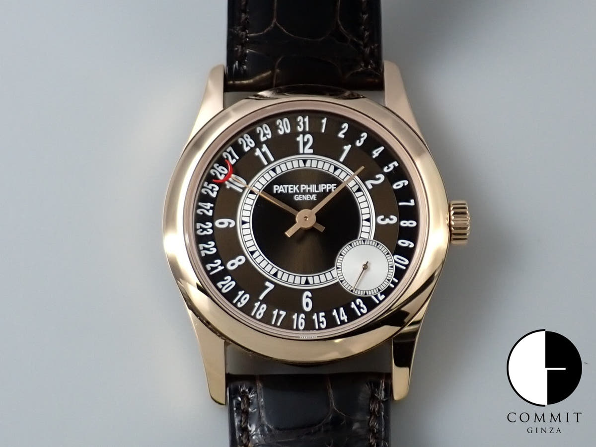 パテックフィリップ カラトラバ Ref.6000R-001 ローズゴールド ブラウン文字盤