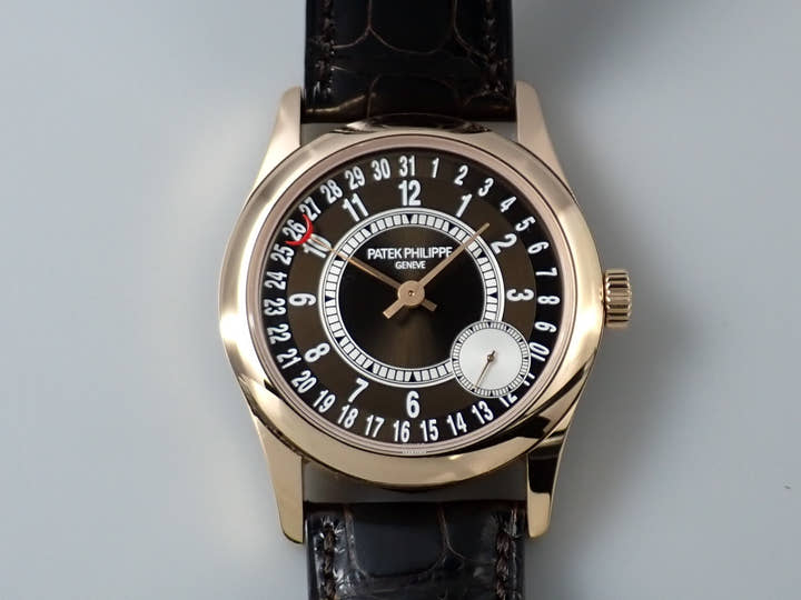 パテックフィリップ カラトラバ Ref.6000R-001 ローズゴールド ブラウン文字盤