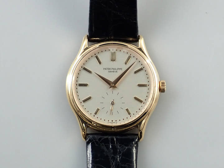 パテックフィリップ カラトラバ Ref.3923R ローズゴールド アイボリー文字盤