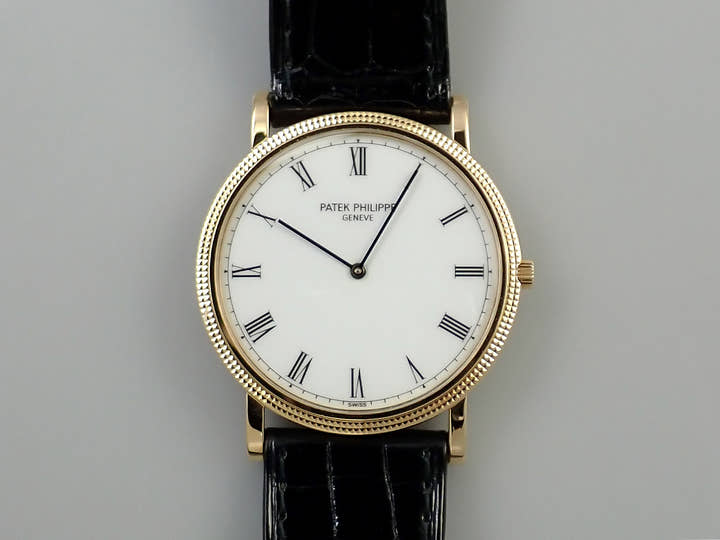パテックフィリップ カラトラバ Ref.3520DJ イエローゴールド ホワイト文字盤