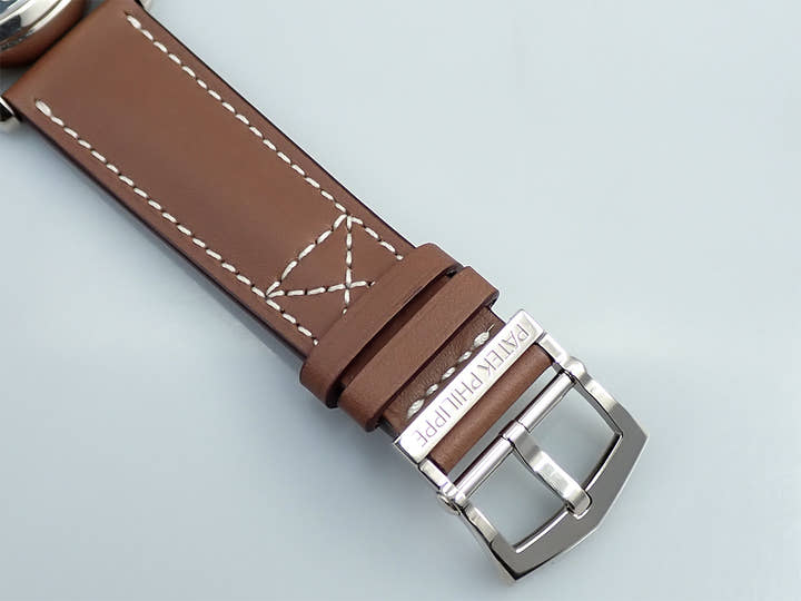 パテックフィリップ カラトラバ パイロット トラベルタイム Ref.5524G-001 ホワイトゴールド ブルー文字盤