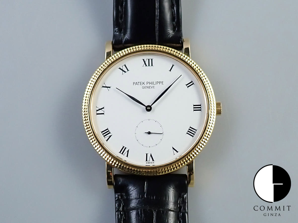 パテックフィリップ カラトラバ Ref.3919J イエローゴールド ホワイト文字盤