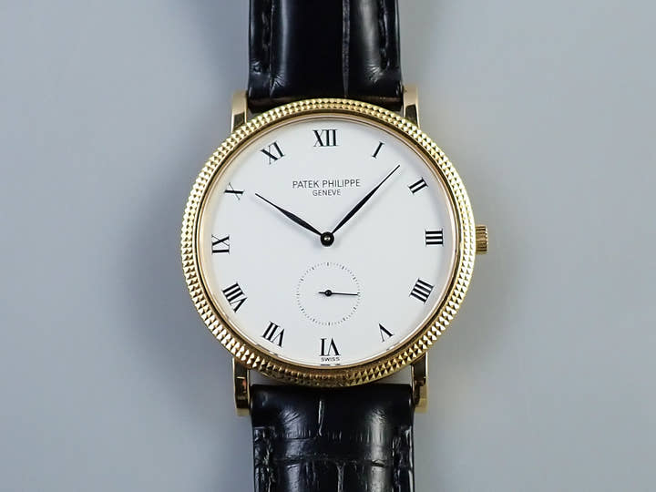 パテックフィリップ カラトラバ Ref.3919J イエローゴールド ホワイト文字盤
