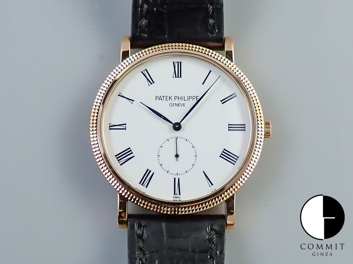 パテックフィリップ カラトラバ Ref.5116R-001 ローズゴールド エナメル文字盤