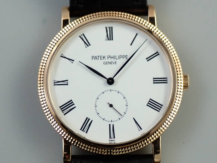 パテックフィリップ カラトラバ Ref.5116R-001 ローズゴールド エナメル文字盤