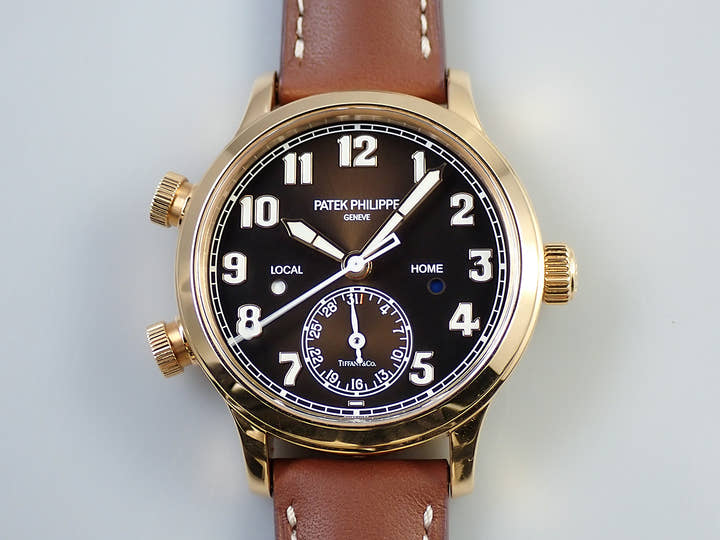 パテックフィリップ カラトラバ パイロット トラベルタイム Ref.7234R-001 ローズゴールド ブラウン文字盤