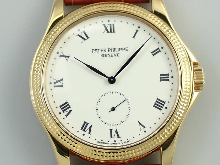 パテックフィリップ カラトラバ Ref.5115J-001 イエローゴールド エナメル文字盤