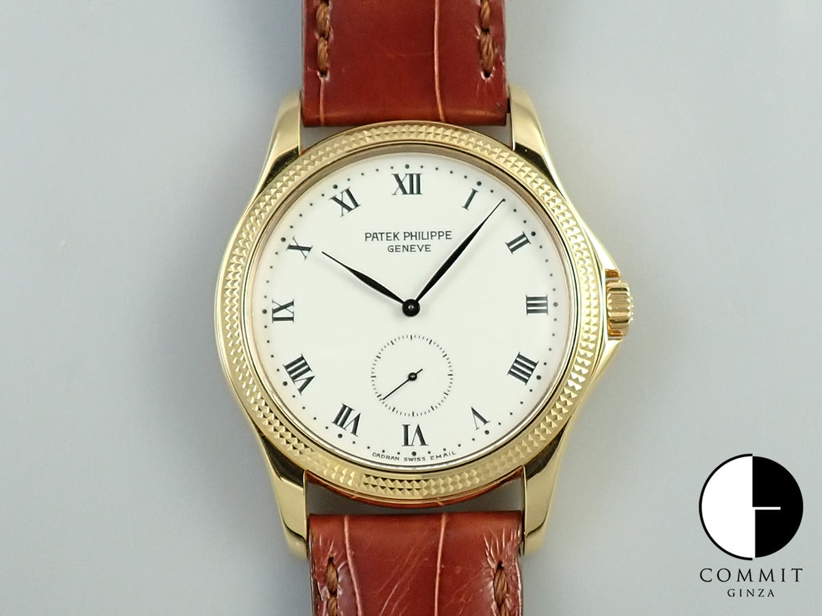 パテックフィリップ カラトラバ Ref.5115J-001 イエローゴールド エナメル文字盤