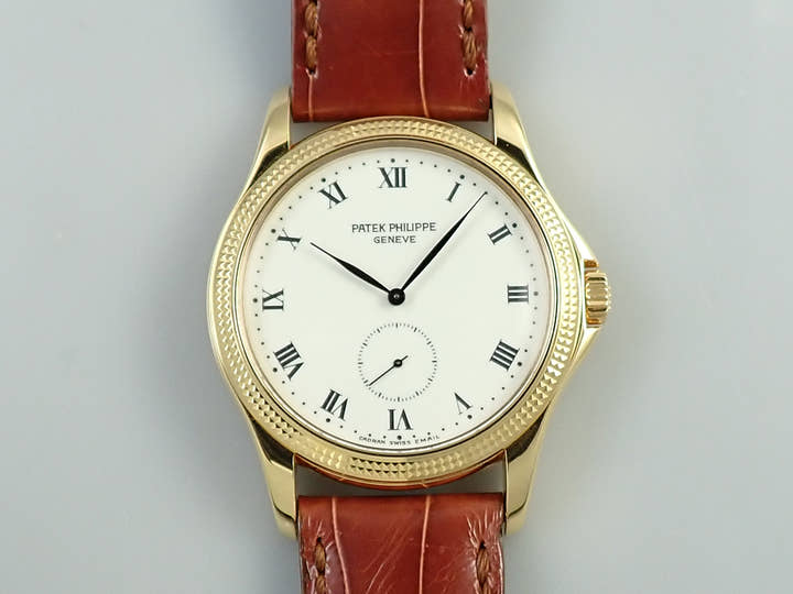パテックフィリップ カラトラバ Ref.5115J-001 イエローゴールド エナメル文字盤