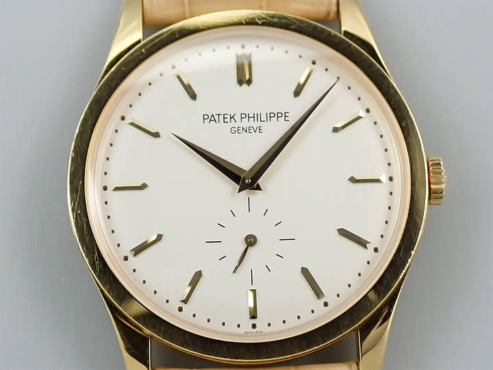 パテックフィリップ カラトラバ Ref.5196J-001 イエローゴールド シルバー文字盤