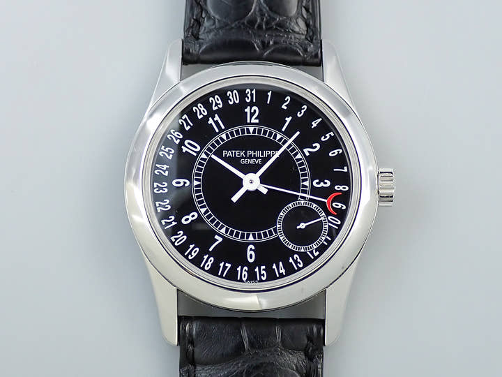 パテックフィリップ カラトラバ Ref.6000G-001 ホワイトゴールド ブラック文字盤