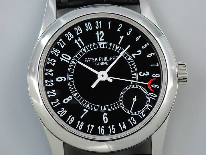 パテックフィリップ カラトラバ Ref.6000G-001 ホワイトゴールド ブラック文字盤
