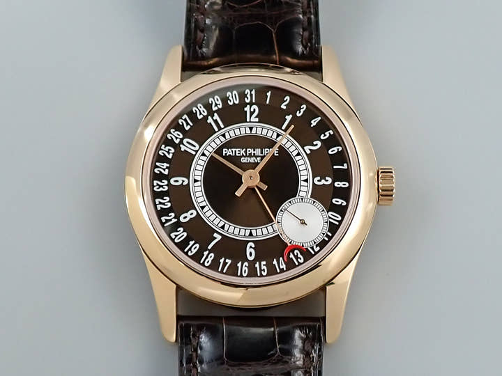 パテックフィリップ カラトラバ Ref.6000R-001 ローズゴールド ブラウン文字盤