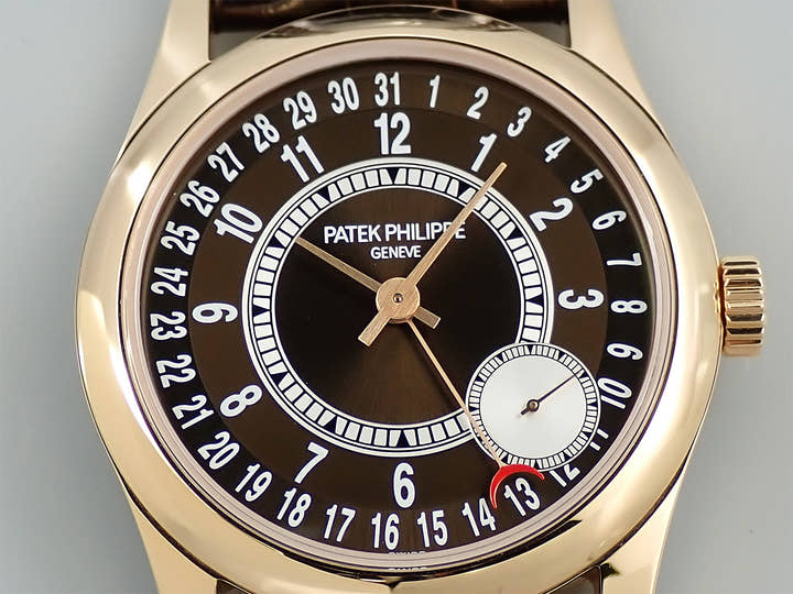 パテックフィリップ カラトラバ Ref.6000R-001 ローズゴールド ブラウン文字盤