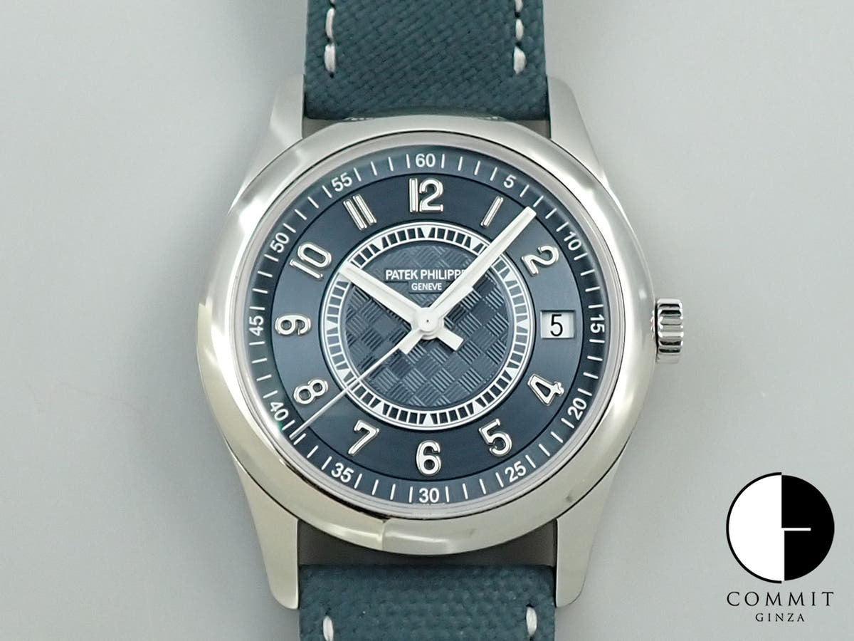 パテックフィリップ カラトラバ Ref.6007A-001 ステンレススチール グレーブルー文字盤
