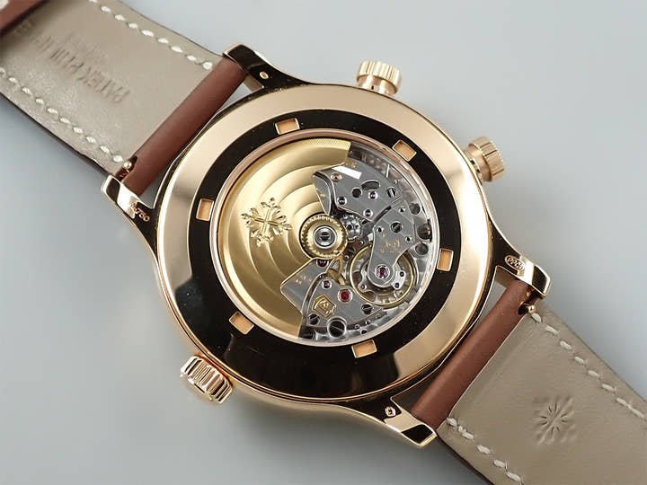 パテックフィリップ カラトラバ パイロット トラベルタイム Ref.5524R-001 ローズゴールド ブラウン・ソレイユ文字盤