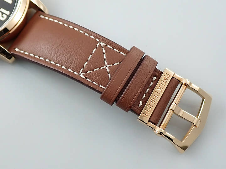 パテックフィリップ カラトラバ パイロット トラベルタイム Ref.5524R-001 ローズゴールド ブラウン・ソレイユ文字盤