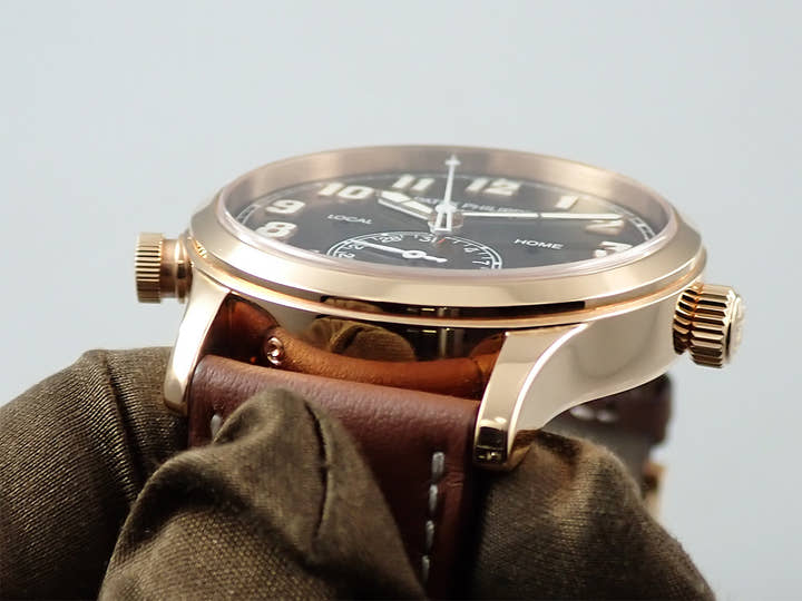 パテックフィリップ カラトラバ パイロット トラベルタイム Ref.5524R-001 ローズゴールド ブラウン・ソレイユ文字盤