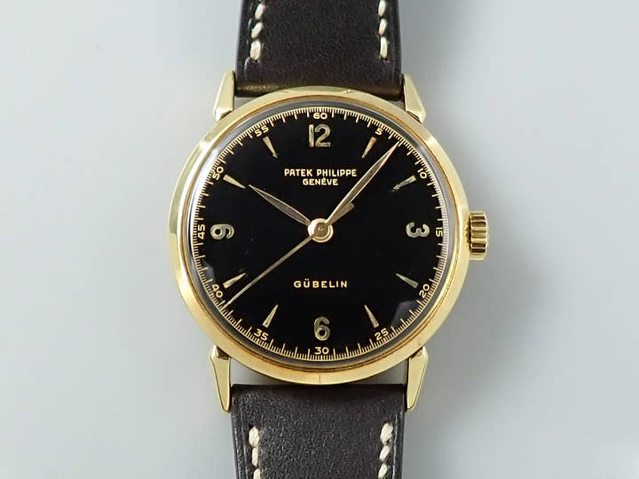 パテックフィリップ カラトラバ Ref.1578 イエローゴールド ブラック文字盤
