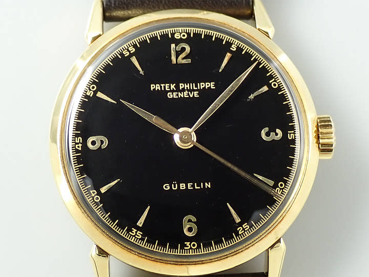 パテックフィリップ カラトラバ Ref.1578 イエローゴールド ブラック文字盤