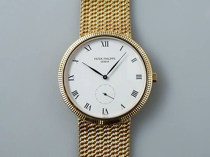 パテックフィリップ カラトラバ Ref.3919/003 イエローゴールド ホワイト文字盤