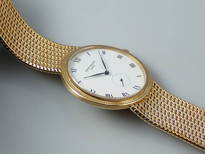 パテックフィリップ カラトラバ Ref.3919/003 イエローゴールド ホワイト文字盤