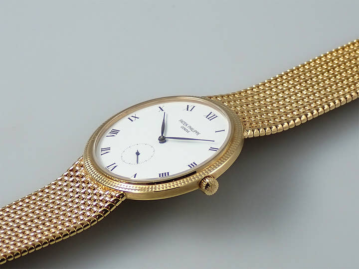 パテックフィリップ カラトラバ Ref.3919/003 イエローゴールド ホワイト文字盤