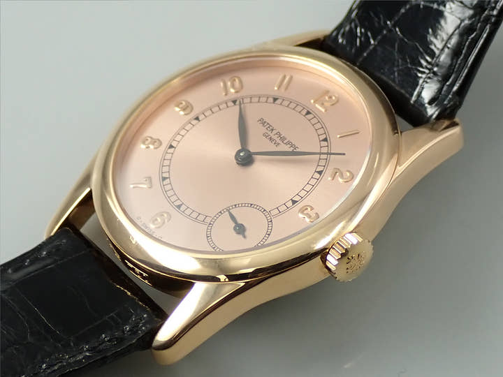 パテックフィリップ カラトラバ Ref.5000 ローズゴールド ローズ文字盤