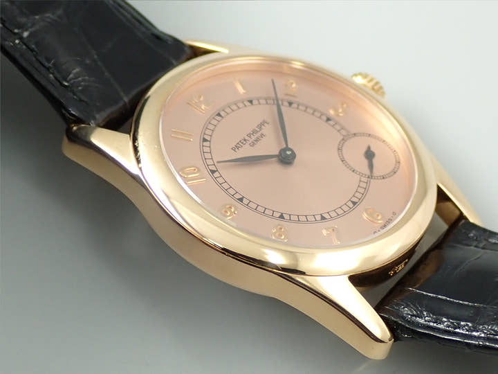 パテックフィリップ カラトラバ Ref.5000 ローズゴールド ローズ文字盤