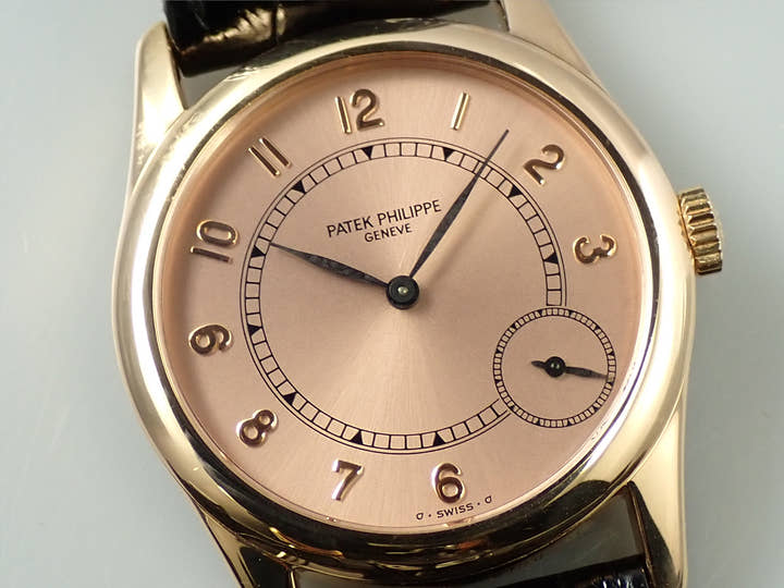 パテックフィリップ カラトラバ Ref.5000 ローズゴールド ローズ文字盤