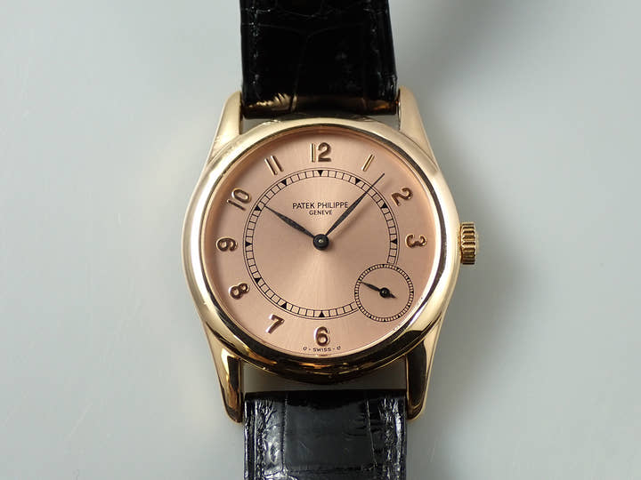 パテックフィリップ カラトラバ Ref.5000 ローズゴールド ローズ文字盤