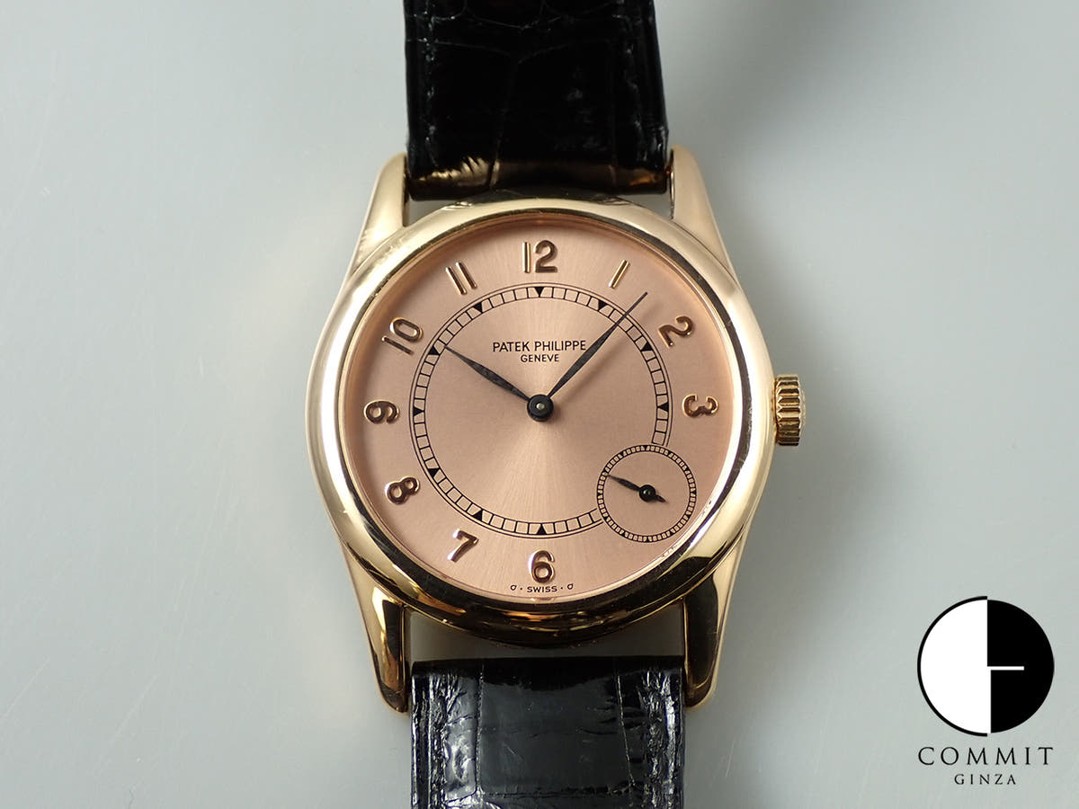 パテックフィリップ カラトラバ Ref.5000 ローズゴールド ローズ文字盤
