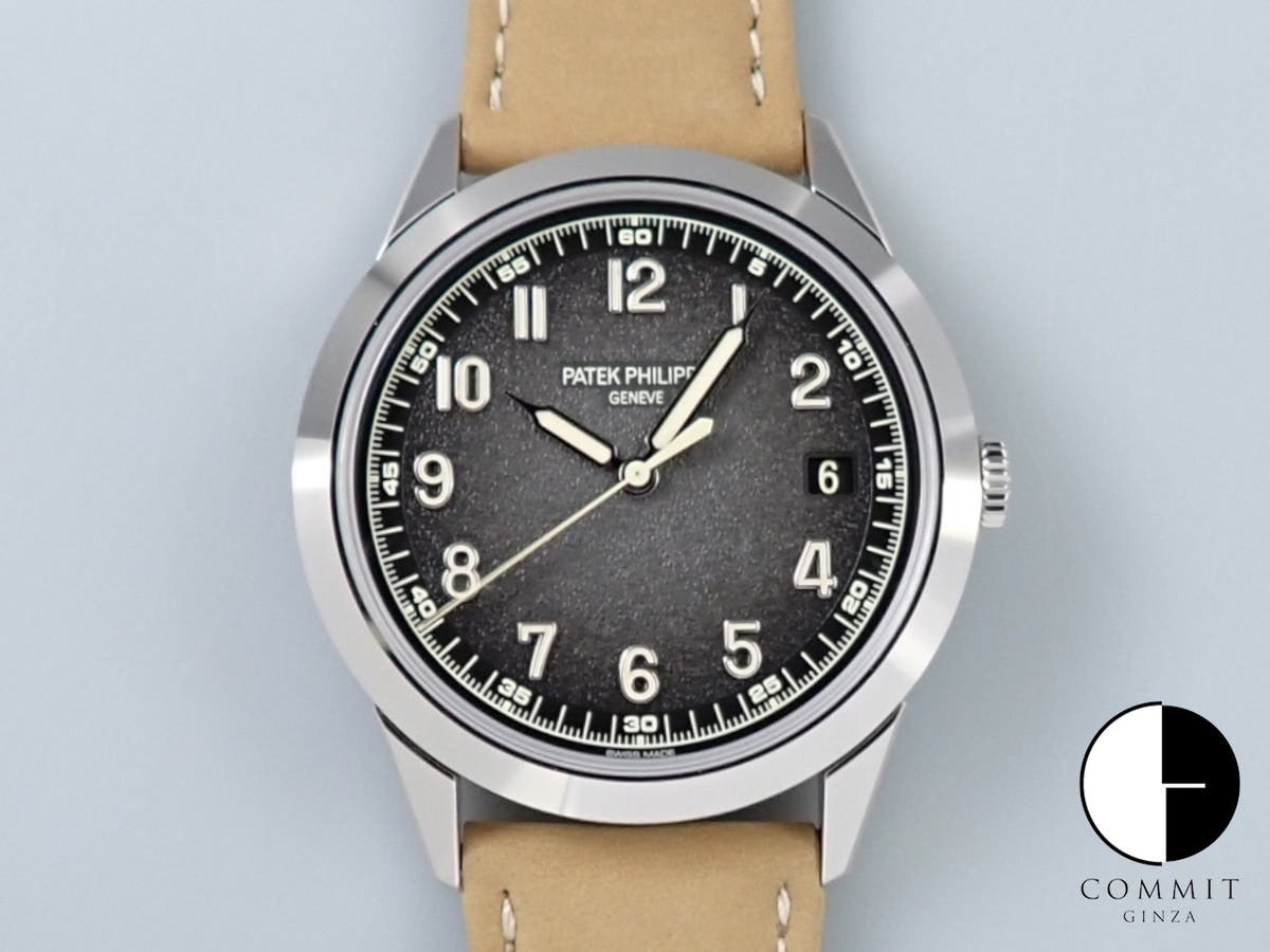 パテックフィリップ カラトラバ Ref.5226G-001 ホワイトゴールド ブラックグラデーションのテクスチャード ラック アントラサイト文字盤