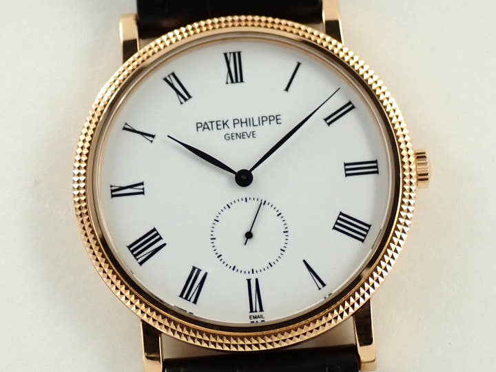 パテックフィリップ カラトラバ Ref.5116R-001 ローズゴールド エナメル文字盤