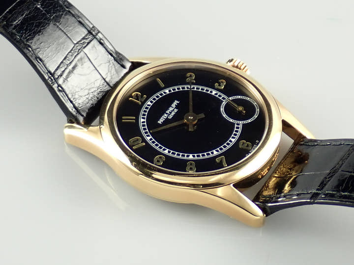 パテックフィリップ カラトラバ Ref.5000J イエローゴールド ブラック文字盤