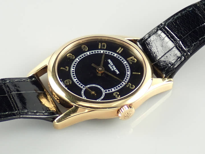 パテックフィリップ カラトラバ Ref.5000J イエローゴールド ブラック文字盤