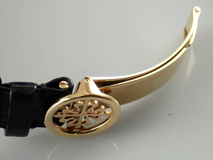 パテックフィリップ カラトラバ Ref.5000J イエローゴールド ブラック文字盤