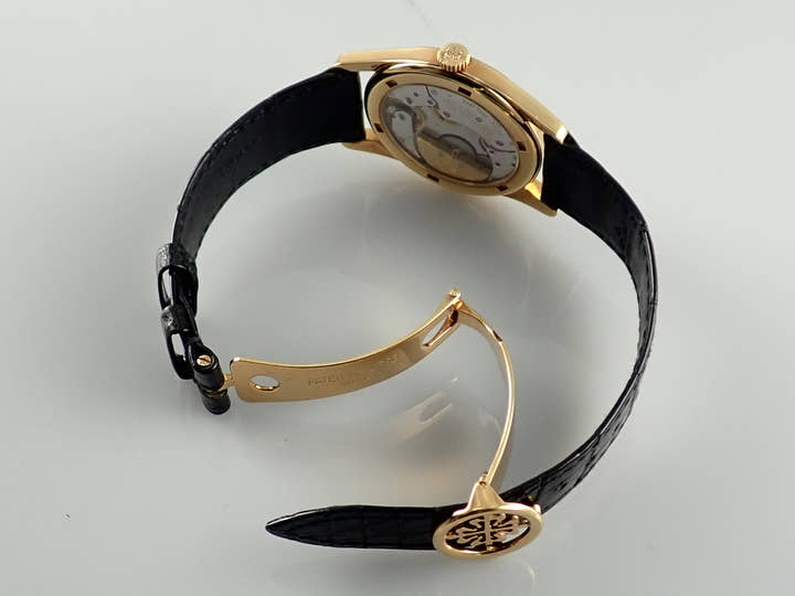 パテックフィリップ カラトラバ Ref.5000J イエローゴールド ブラック文字盤