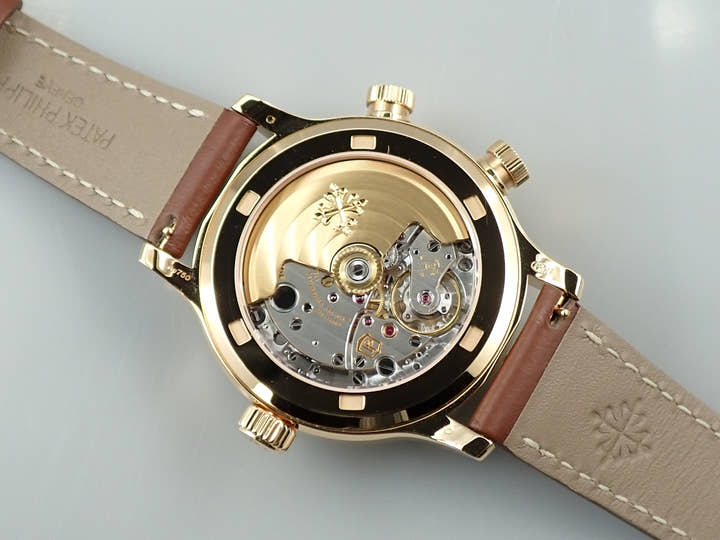 パテックフィリップ カラトラバ パイロット トラベルタイム Ref.7234R-001 ローズゴールド ブラウン文字盤